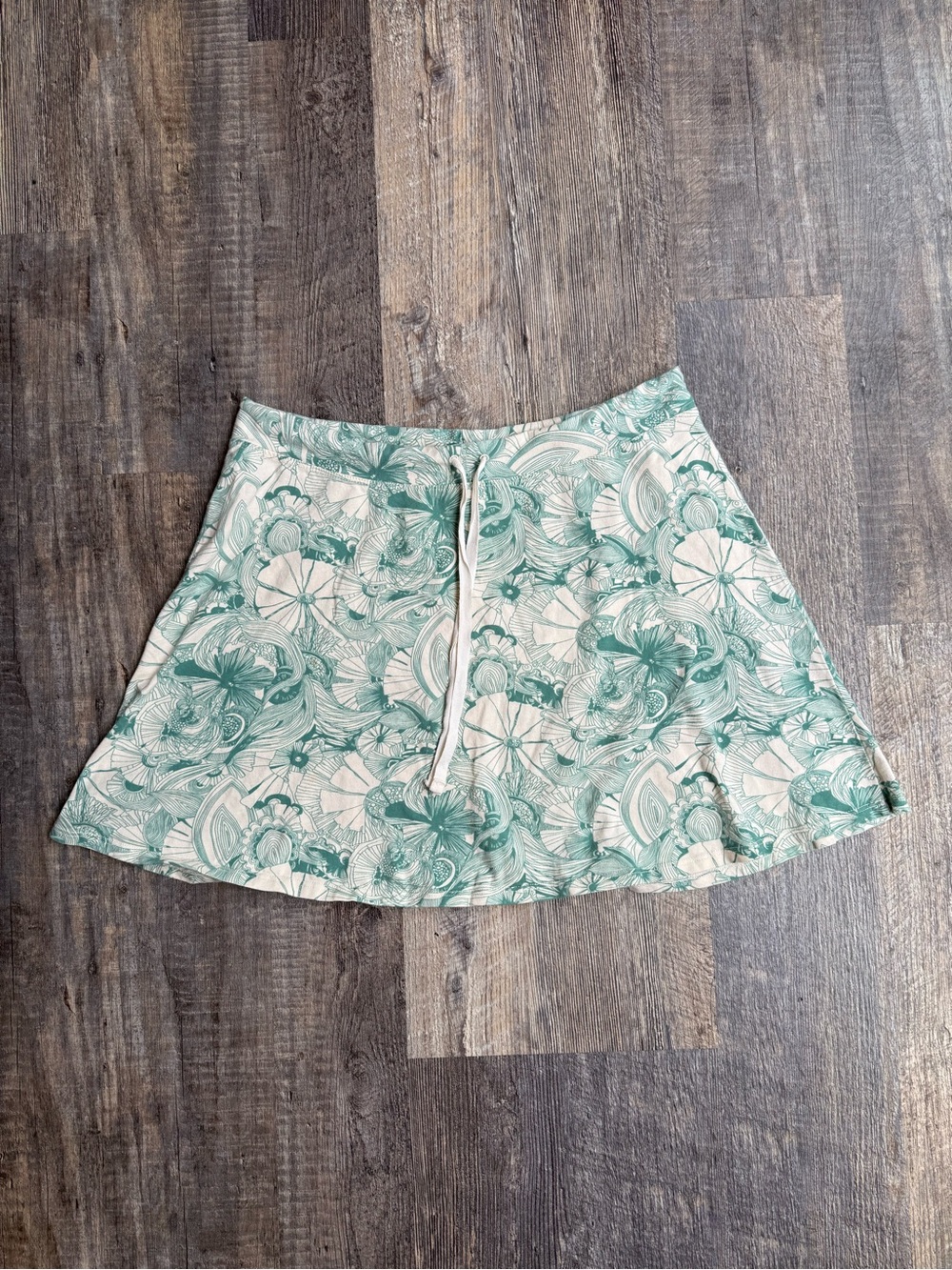 Patagonia Green Floral Circle Skirt